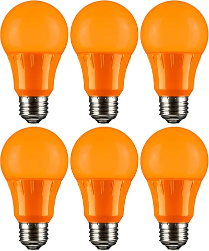 Sunlite 40470 - Foco de luz LED de color A19, 3 W (equivalente a 25 W), base mediana E26, no regulable, certificación UL, decoración de fiestas,