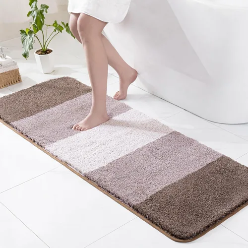 Miniatura 41 de Exclusivo Mezcla Tapetes de baño de 17 x 24 pulgadas, extra suaves, antideslizantes, absorbentes, de microfibra, lavables a máquina, de secado
