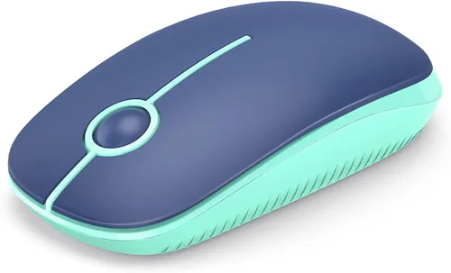 Miniatura 24 de VssoPlor Ratón Inalámbrico 2.4G, Ratón Portátil Delgado para Computadora Portátil con Receptor Nano, Ratón Óptico Silencioso para Notebook, PC