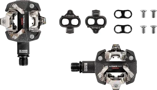 Miniatura 3 de LOOK Cycle - Pedales de bicicleta X-Track Race Carbon MTB - Mecanismo SPD estándar compatible - Pedales sin clip - Cuerpo de carbono