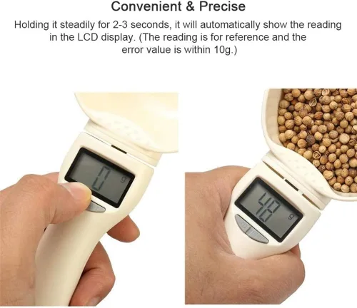Miniatura 6 de Cuchara medidora digital, escala de medición de alimentos 2024 con pantalla LCD, cuchara de medición digital de alta precisión de 28.22 oz/0.04 oz
