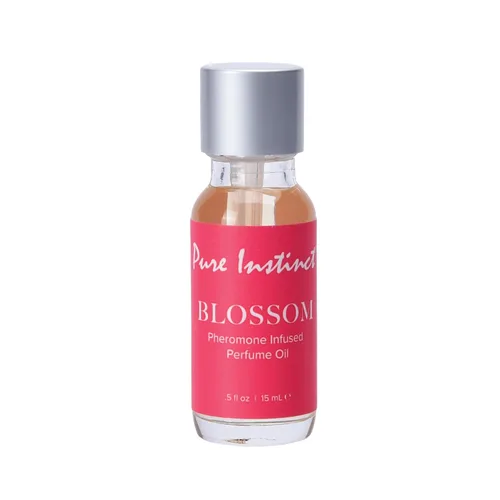 Pure Instinct BLOSSOM - Perfume de aceite esencial con infusión de feromonas original, para sus mujeres, listo para la TSA (botella de gotero, 0.5