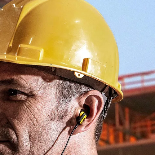 Miniatura 2 de DEWALT Auriculares con Banda para el Cuello Bluetooth de Alta Resistencia, Auriculares Bluetooth 5.2 Inalámbricos con Micrófono, Comodidad Ligera