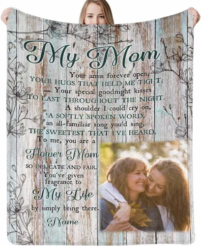 Miniatura 35 de Manta personalizada con imagen hecha en Estados Unidos, mantas personalizadas con fotos, nombres, manta suave personalizada con imagen personalizada