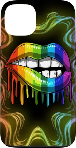 Miniatura 7 de Rainbow Lip Drip Lesbiana Gay Pride Bisexual Transgénero LGBT Funda para iPhone 17