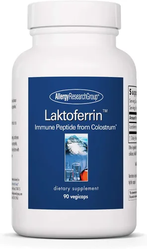 Allergy Research Group ARG Laktoferrin - 350 mg de lactoferrina - Sistema inmunológico y apoyo a la salud intestinal - Sin gluten y sin OMG - 90