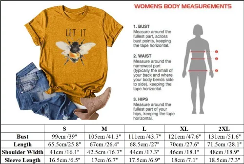 Miniatura 2 de Camisetas para mujer con cuello en V y bonito estampado casual de verano, Claro