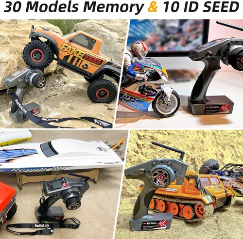 Miniatura 5 de Radiolink RC6GS V3 2.4G 7 canales RC Kit de controlador de radio de coche y R6FG Gyro Control remoto de largo alcance para RC Crawler Truck Drifting
