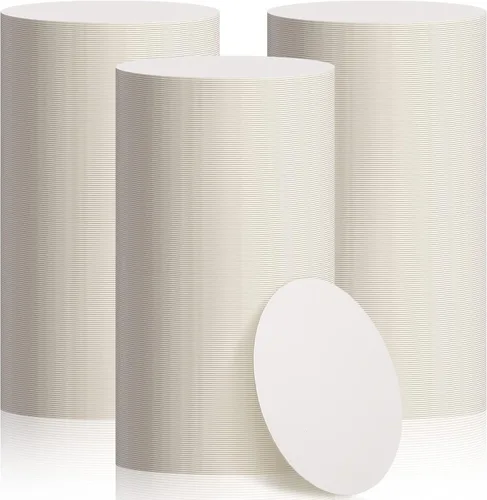 Miniatura 14 de TaoBary 400 Piezas Posavasos Desechables de Papel a Granel 1MM, 4 Pulgadas Posavasos Redondos de Cartón en Blanco para Bar Bebidas Manualidades DIY