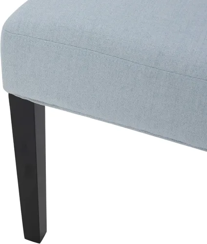 Miniatura 3 de Juego de 2 sillas de comedor Stacy Light Sky, en tela gris o verde azulado, Azul (Sky Blue)