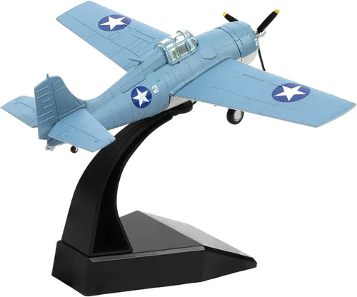 Miniatura 8 de NUOTIE Modelo Spitfire Fighter a escala 1/72, modelo legendario de combate de la Segunda Guerra Mundial, modelos de avión de metal fundido a presión