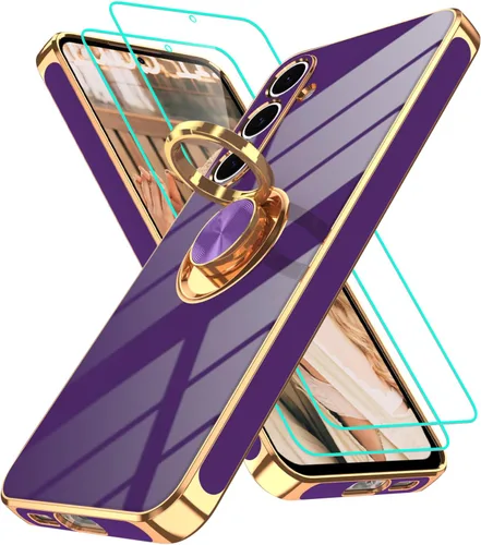 Miniatura 32 de Gritup Funda para Samsung Galaxy A14 5G: Funda Samsung A14 con 2 Protectores de Pantalla, Soporte de Anillo con Rotación 360°, Soporte Magnético