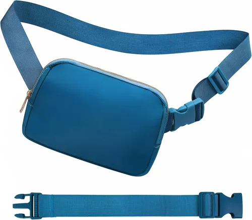 Miniatura 115 de Riñonera cruzada para mujeres y hombres, bolsa para cinturón para senderismo con correa ajustable, riñonera para correr, entrenamiento, deportes