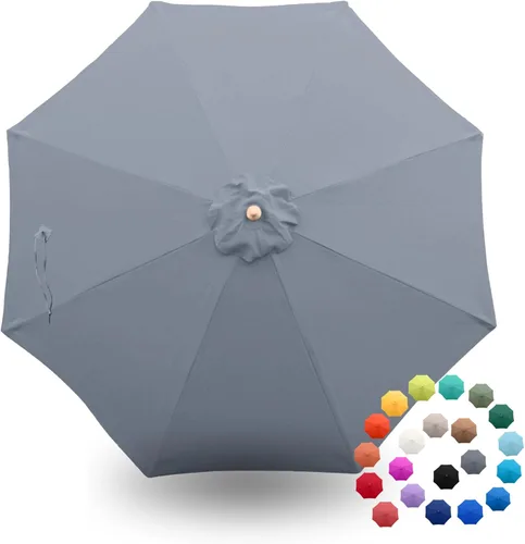 Miniatura 15 de Formosa Covers - Toldo de repuesto para sombrilla de patio de 9 pies - Lona superior de 8 varillas - Tela de paraguas con protección UV 300D