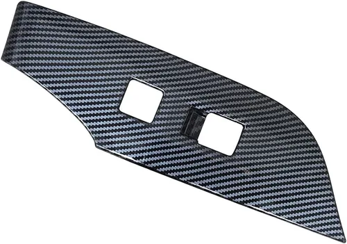 Miniatura 5 de ruihe 4 piezas de fibra de carbono color coche interior puerta ventana ventana panel cubierta ajuste ajuste para Toyota RAV4 2019 2020 2021 2022