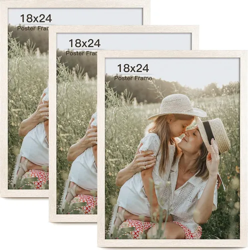 Miniatura 42 de Momentworth Portarretratos de 4 x 6 pulgadas con paspartú para 3.5 x 5 pulgadas, marcos de fotos con grano de madera negra envejecida para pared
