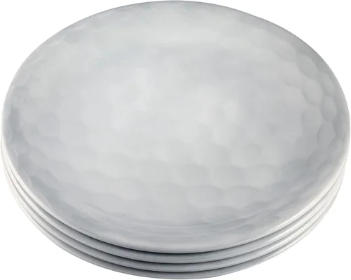 Miniatura 3 de UP UPware - Platos redondos de melamina con bola de golf, platos pequeños para servir, para aperitivos, aperitivos y guarniciones, blanco, 6