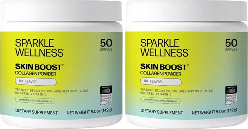 Miniatura 9 de Sparkle Wellness VERISOL Péptidos de colágeno hidrolizados Bioactivos Suplemento de polvo de colágeno con vitamina C para la salud de la piel