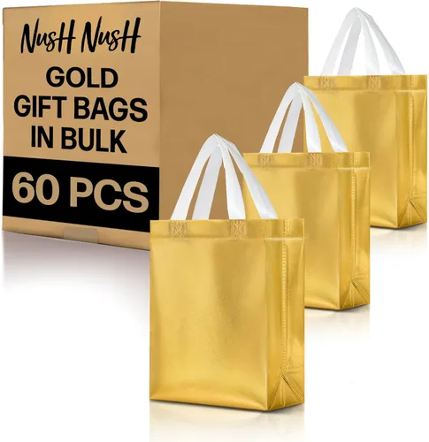 Miniatura 75 de Nush Nush - Bolsas de regalo reutilizables azul aguamarina a granel (azul aguamarina - Tamaño mediano - Juego de 30)