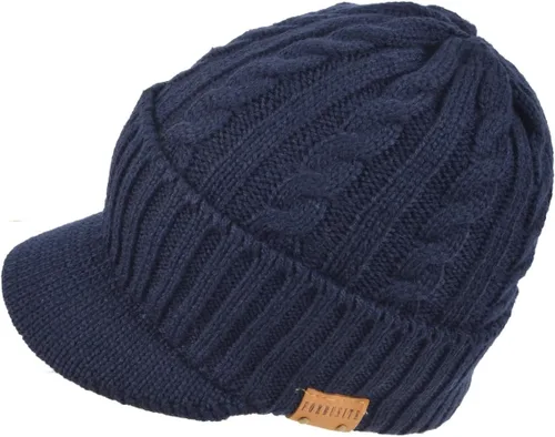 Miniatura 3 de Gorro de punto para hombre con visera Skullcap Cadet Newsboy Cap Ski Winter Hat