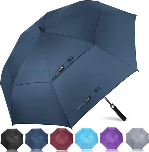 Miniatura 44 de ZOMAKE - Paraguas de golf a prueba de viento, extragrande, de gran tamaño, de doble dosel resistente para lluvia, juegos deportivos y carrito