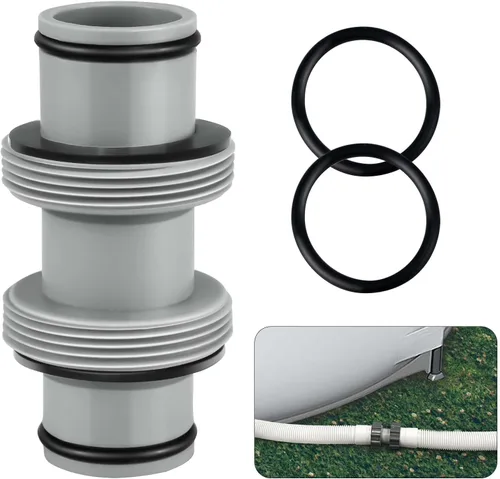 Magoog Conector de manguera de bomba de filtro, conector de manguera de piscina de 1.5 a 1.5 pies, conector de manguera de piscina para adaptador de