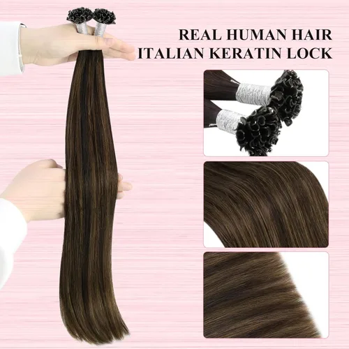 Miniatura 3 de YoungSee Extensiones de Cabello Humano con Cinta Balayage Extensiones de Cabello con Cinta Marrón Oscuro Extensiones de Cabello con Cinta Ombre