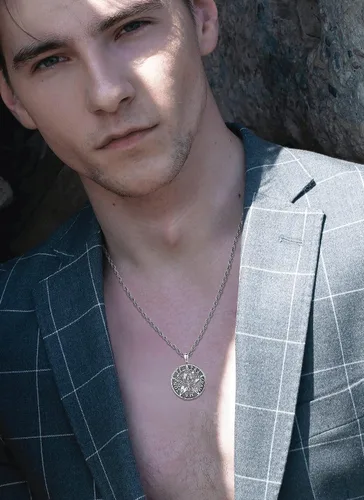 Miniatura 21 de CELESTIA Colgante de plata de ley 925, anillos de tetragrammaton, collar masónico, joyería de pentagrama para mujeres y hombres