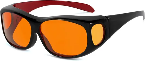 Miniatura 7 de Eyekepper - Lentes para hombres con bloqueo de luz azul, lentes para computadora y juegos, para mujeres 1802-negro-100% bloqueo de luz azul