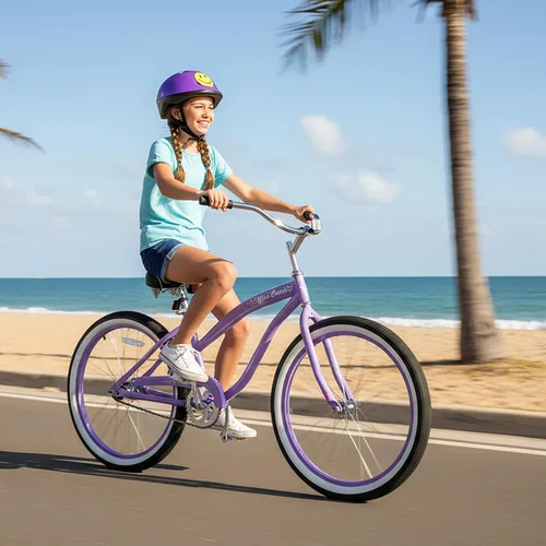 Miniatura 2 de JOYSTAR Bicicleta de crucero de playa de 20", 24", 26" para niñas, niños, hombres y mujeres, bicicletas de crucero para niños de una sola velocidad