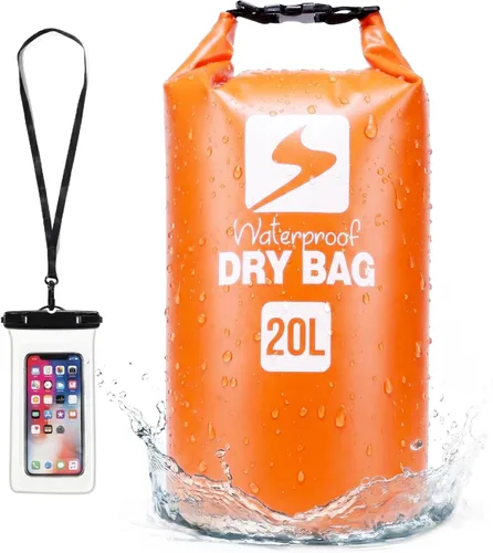 Miniatura 8 de Soulsfeng Mochila seca impermeable con parte superior enrollable, ligera para canotaje, kayak, viajes, playa, natación, senderismo y campamento