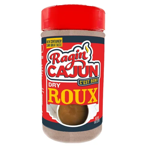 Miniatura 3 de Auténtico Dry Roux Ragin' Cajun de 8 onzas (paquete de 3) – Ingrediente esencial para Gumbo y creaciones sabrosas – Sin grasa – Perfecto