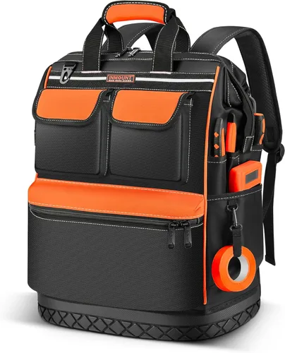 Miniatura 11 de Mochila Bolsa de herramientas - Mochila de herramientas LOKASS Organizador de herramientas resistente, mochila de herramientas HVAC resistente al