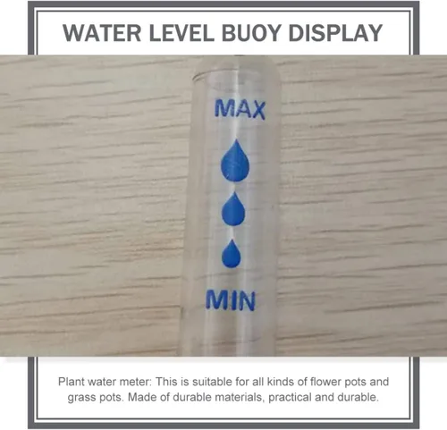 Miniatura 9 de YARNOW Medidores de agua para jardinería, hidropónicos, recordatorio de hidroponía, medidor de escasez, plantas, sonda de invernadero, nivel de flor