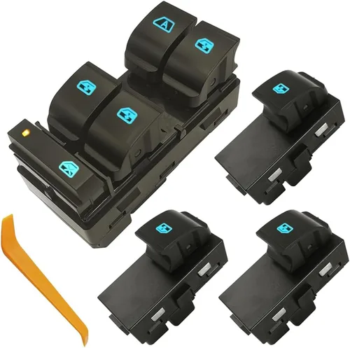 Miniatura 9 de 20945129 Botón de interruptor maestro de control de ventana del lado del conductor Compatible con 2007-2013 Chevy Silverado 1500/2500 HD/3500 HD/GMC