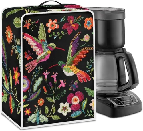 Miniatura 11 de Cubiertas para máquina de café con mango superior, resistentes a las manchas, para mezclador, compatible con la mayoría de cafeteras
