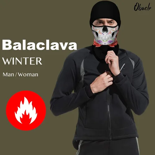 Miniatura 180 de Obacle Pasamontañas para hombres y mujeres, para invierno, clima frío, esquí, ciclismo, caza