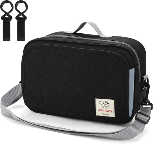 Miniatura 2 de Accmor Organizador de cochecito, organizador universal para cochecito con bolsillo aislado para portavasos y bolsa de cochecito de gran capacidad
