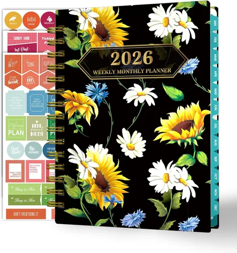 Ymumuda Agenda 2026, agenda diaria semanal y mensual, calendario 2026 (enero de 2026 a diciembre de 2026), 8.4 x 6.3 pulgadas, agenda de trabajo