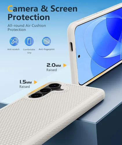 Miniatura 747 de FNTCASE Funda para iPhone 17 Pro: Fundas delgadas translúcidas de color azul claro compatibles con MagSafe, protección completa de la cámara