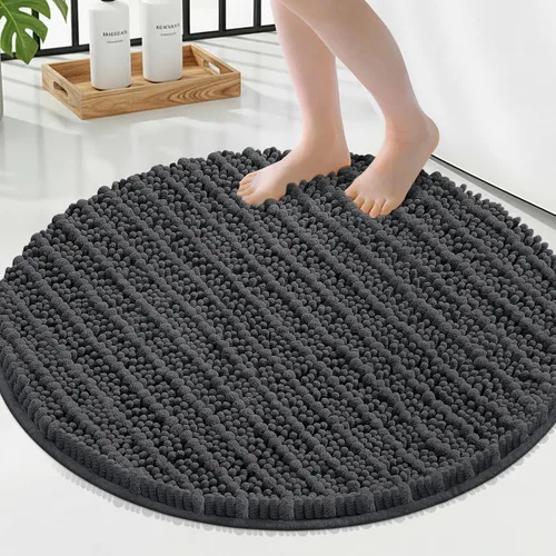Miniatura 356 de Smiry Alfombras de Baño 24x16 pulgadas, Alfombras de Baño de Chenilla Extra Suaves y Absorbentes, Respaldo de Goma Antideslizante, Lavable a Máquina