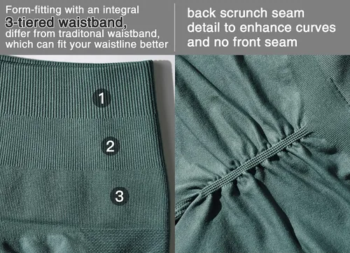 Miniatura 5 de YEOREO Pantalones cortos de entrenamiento sin costuras para mujer, cintura alta, intensifican correr, gimnasio, yoga, entrenamiento