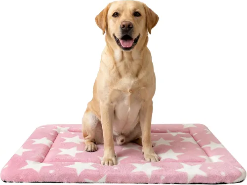 Miniatura 28 de Tapete de Cama para Perro - Tapetes de Cama Reversibles para Jaula de Perro, Suave y Transpirable, Almohadilla para Perrera, Cama de Jaula Duradera