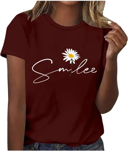 Miniatura 76 de Camiseta con estampado de animales para mujer, camiseta de libélula divertida, linda camiseta de manga corta, blusa de primavera 2023, camisas