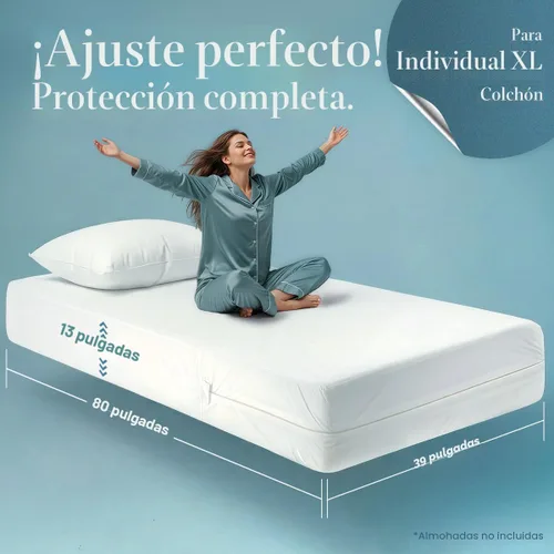 Miniatura 2 de Utopia Bedding - Protector de colchón impermeable Twin XL (Paquete de 2), Funda para colchón con cierre, a prueba de chinches y ácaros, cubierta
