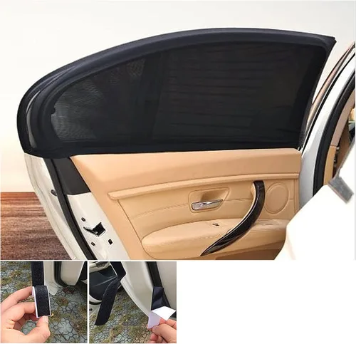 Miniatura 6 de Parasol universal para ventana lateral de coche, 2 unidades, cubierta de parasol para ventana delantera de automóvil (49.2 x 20.5 in)