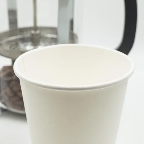 Miniatura 5 de Golden Apple, Tazas de café desechables de papel blanco de 10 oz. Tazas y tapas Cantidad 50 tazas por paquete. Perfecto para bebidas calientes