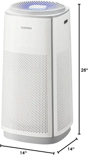 Miniatura 9 de CUCKOO Purificador de aire True HEPA para habitaciones grandes de hasta 2,256 pies cuadrados, filtro avanzado de 5 etapas con luz UV-C y carbón