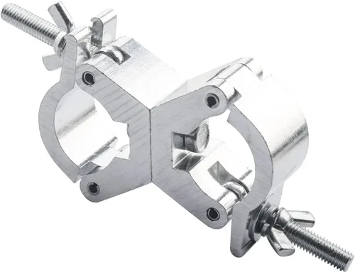 Miniatura 8 de Abrazadera giratoria de armadura de iluminación para luces, abrazadera de armadura de doble cabezal, abrazadera de tubo giratorio dual de 30 mm-35