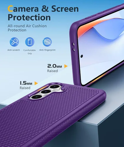 Miniatura 766 de FNTCASE Funda para iPhone 17 Pro: Fundas delgadas translúcidas de color azul claro compatibles con MagSafe, protección completa de la cámara